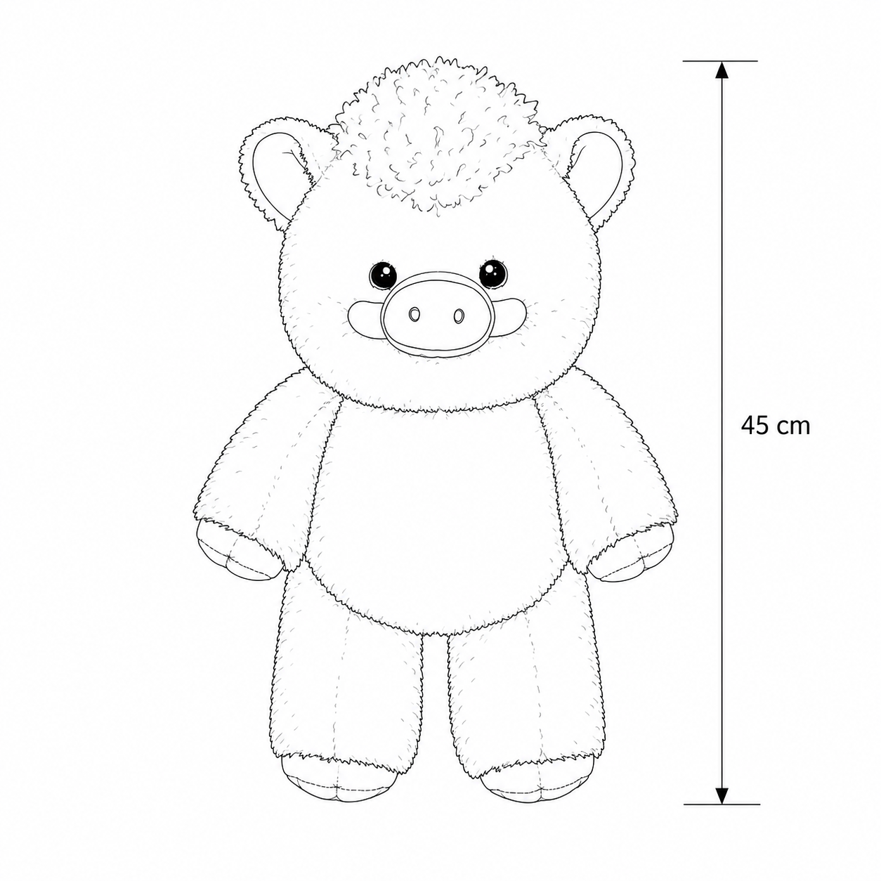 Peluche qui Court Doudou Mignon