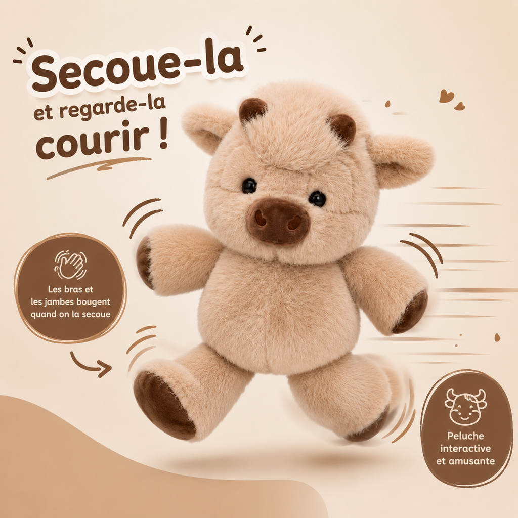Peluche Vache qui Court