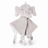 Doudou Éléphant Gris pour nouveau-né