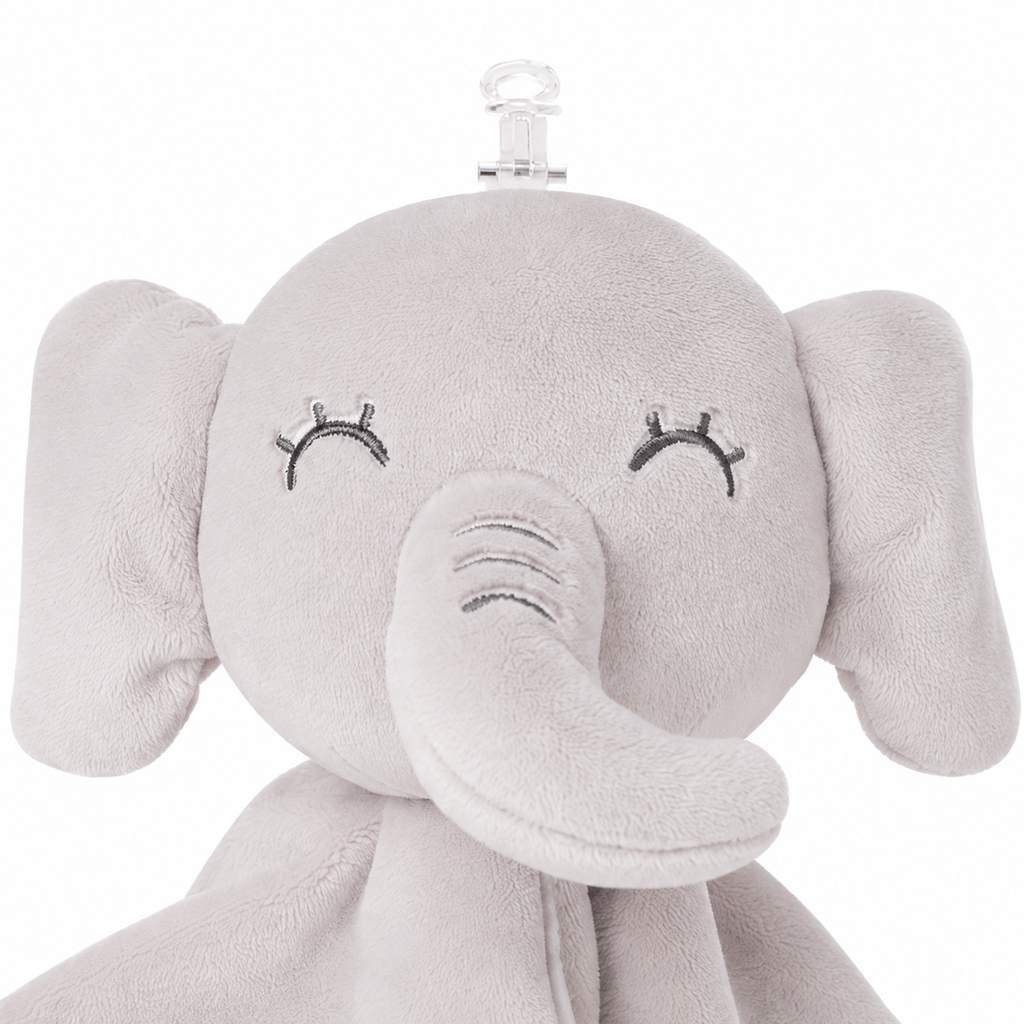 Doudou Éléphant Gris pour nouveau-né