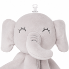 Doudou Éléphant Gris pour nouveau-né