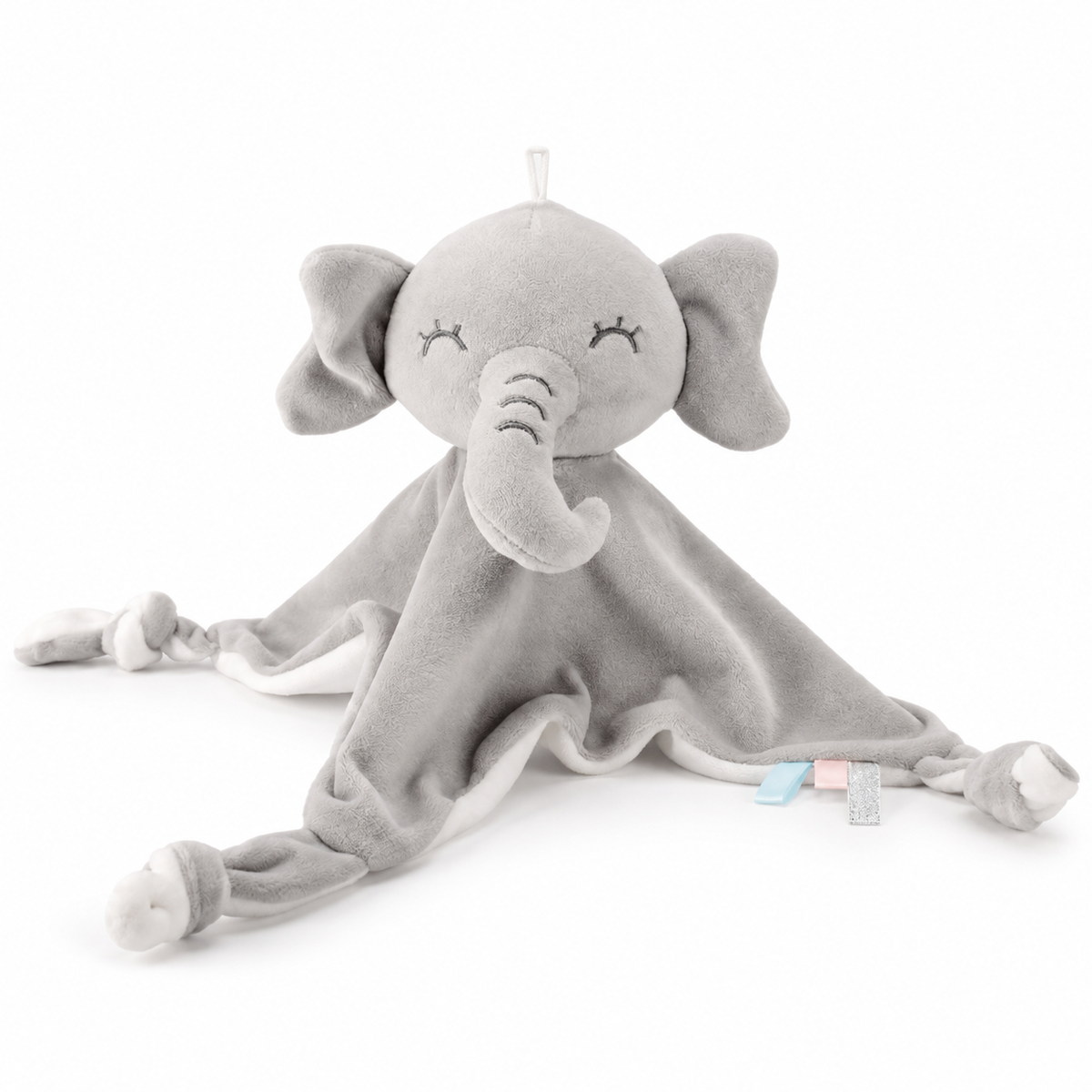 Doudou Éléphant Gris pour nouveau-né