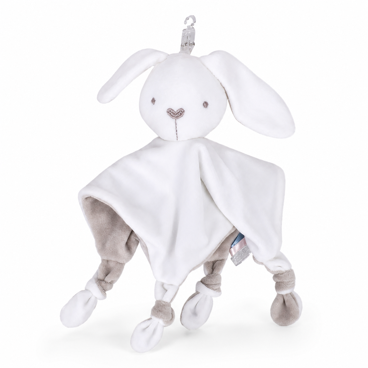 Doudou Lapin Blanc pour nouveau-né