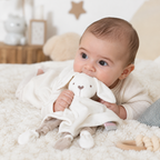Doudou Lapin Blanc pour nouveau-né