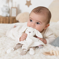 Doudou Lapin Blanc pour nouveau-né