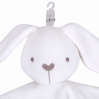 Doudou Lapin Blanc pour nouveau-né
