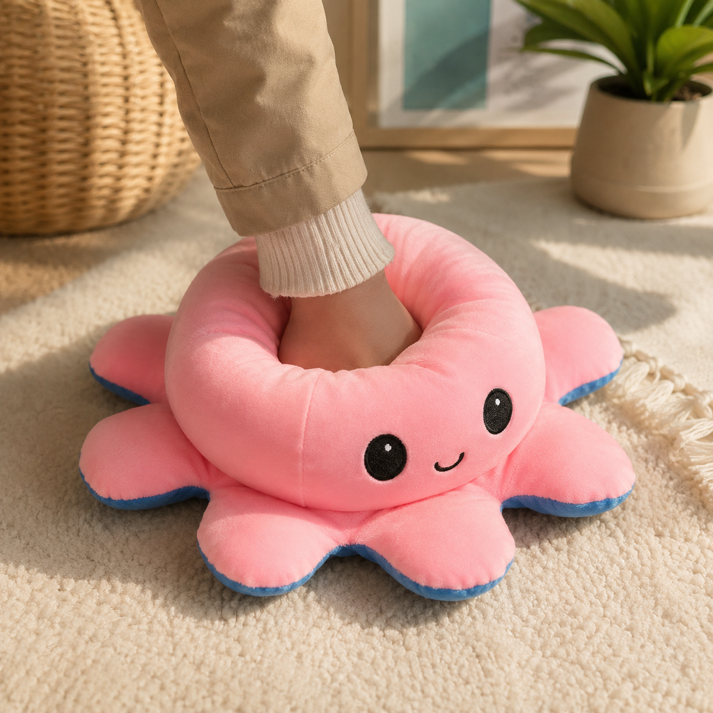 Peluche Pieuvre Reversible