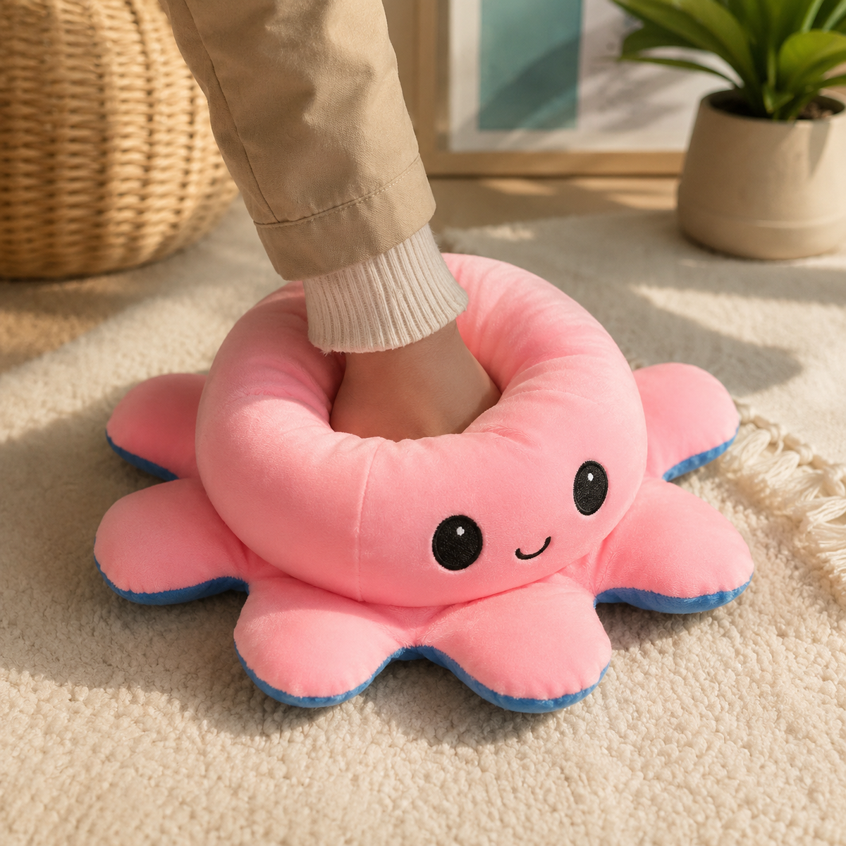 Peluche Pieuvre Reversible