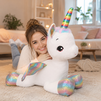 Licorne en Peluche Géante Kawaii