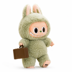 Peluche type Labubu colorée
