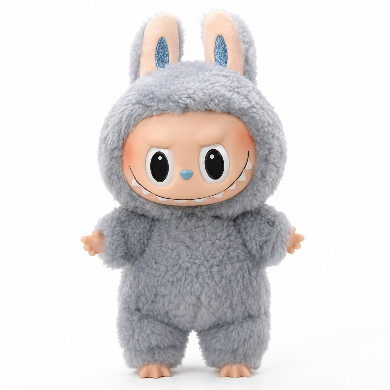 Peluche type Labubu colorée