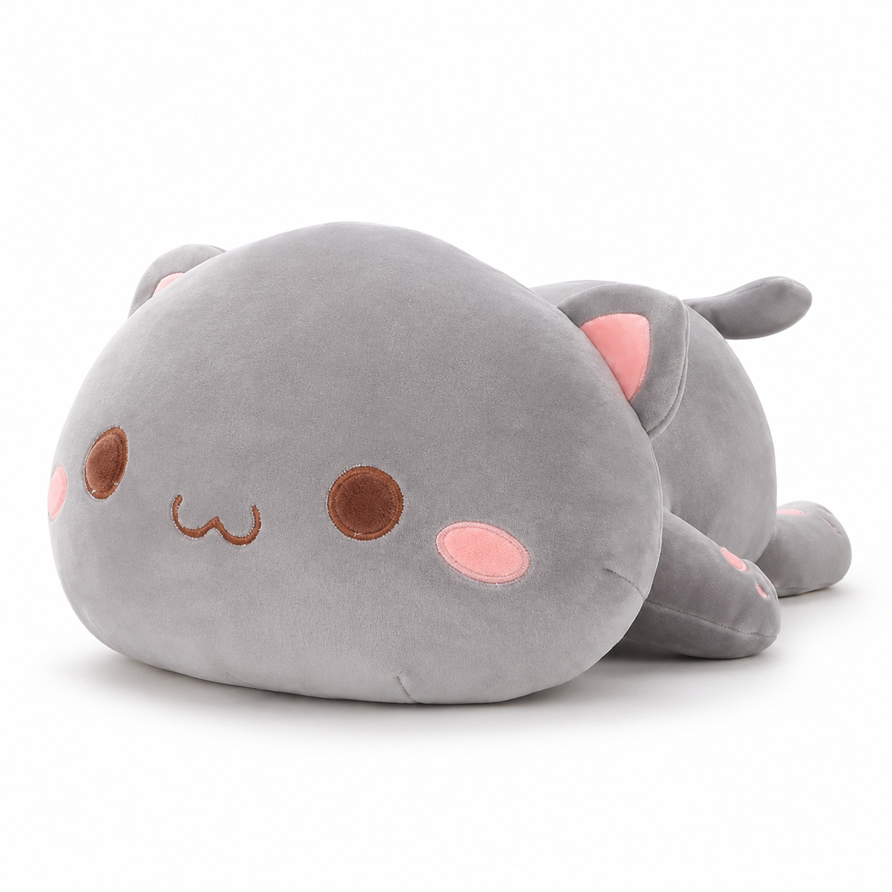 Peluche Chat Kawaii Couché
