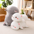 Peluche Chat Kawaii Couché
