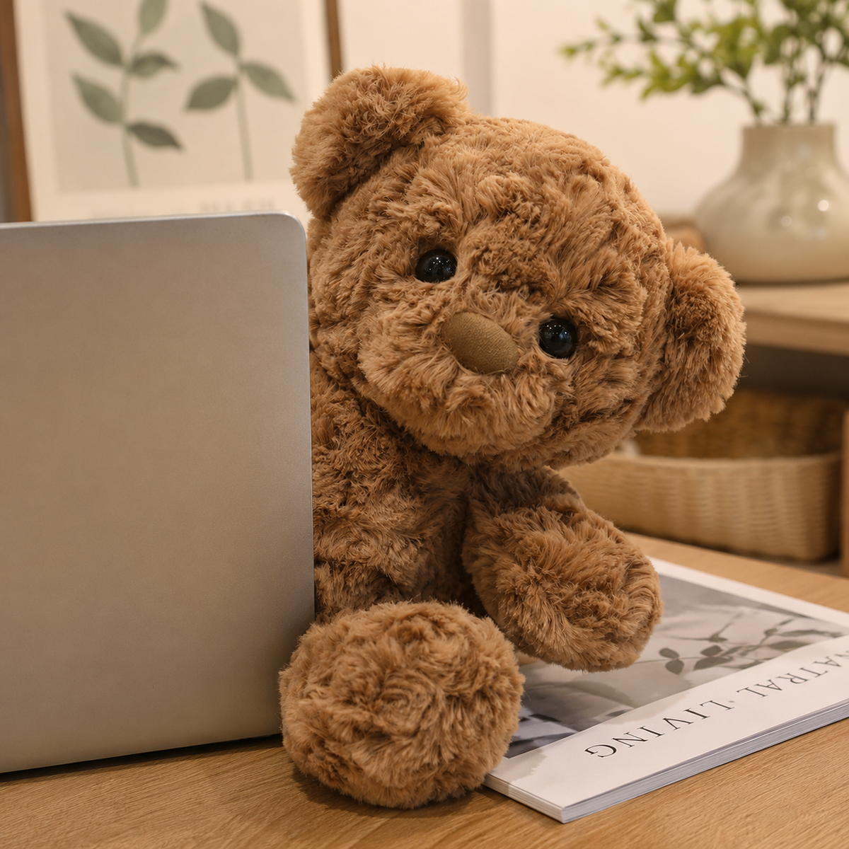 Ours en Peluche Marron/Beige