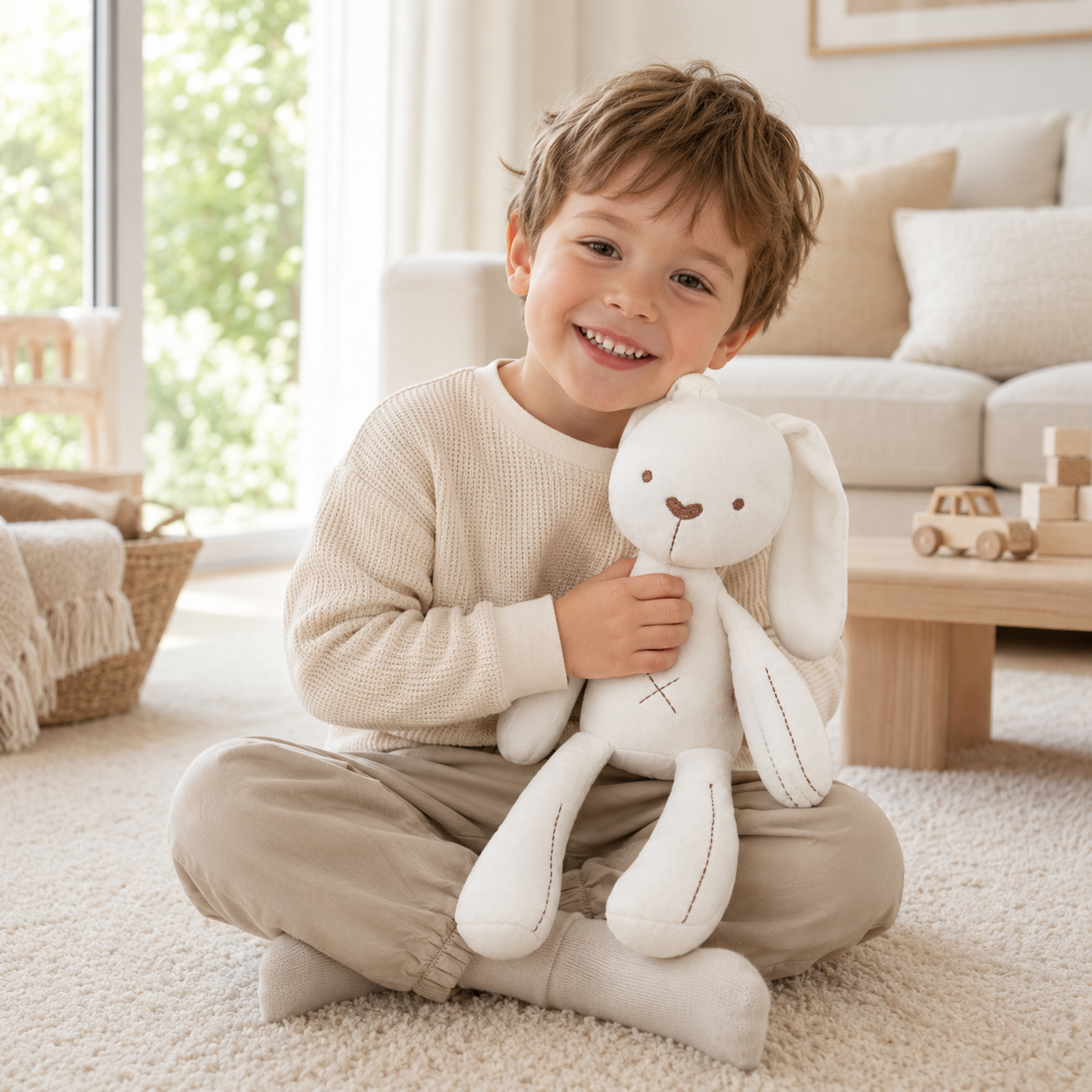 Peluche Lapin Blanc