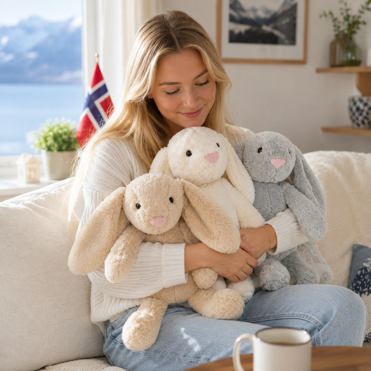 Lapin en Peluche pour Bébé