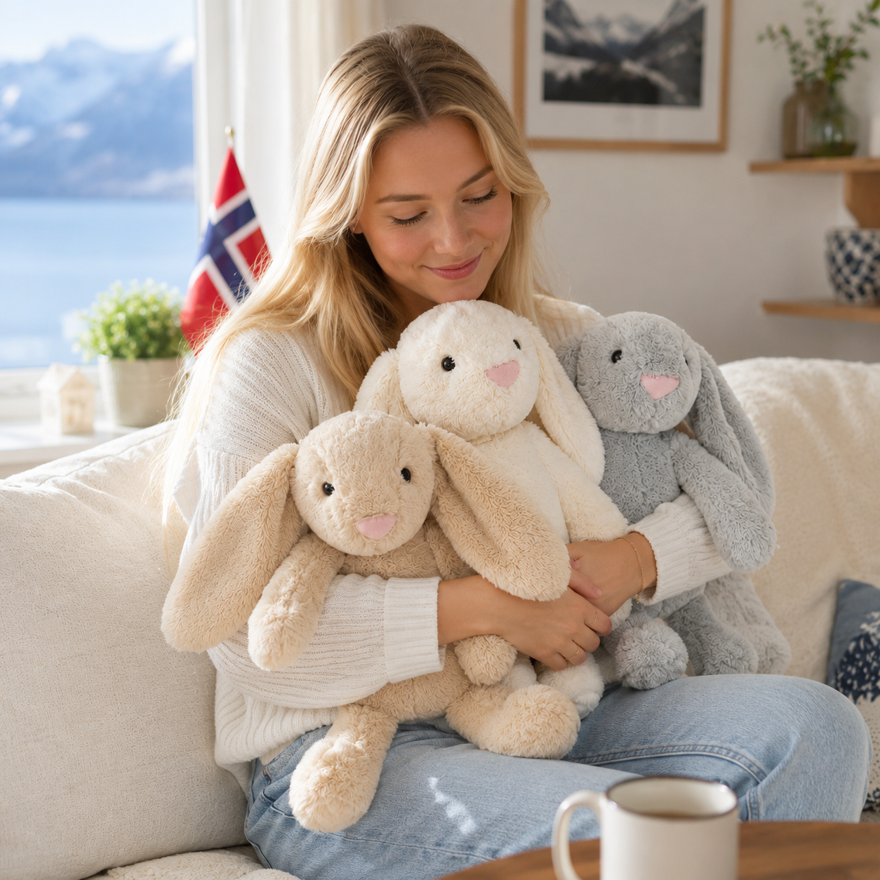 Lapin en Peluche pour Bébé