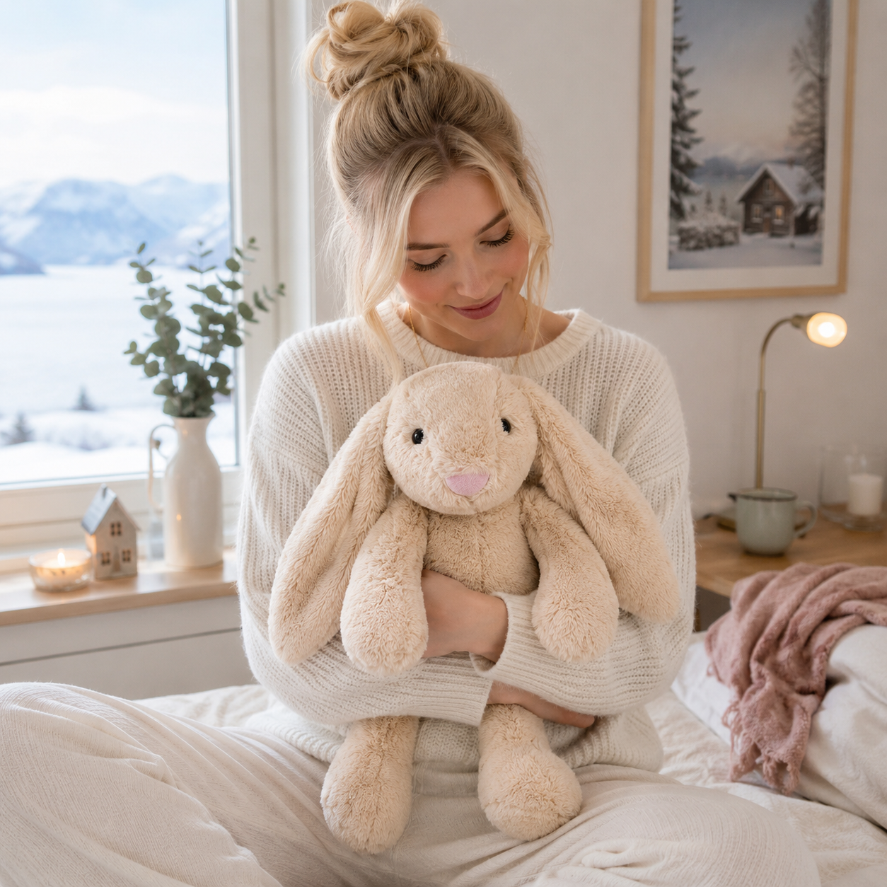Lapin en Peluche pour Bébé