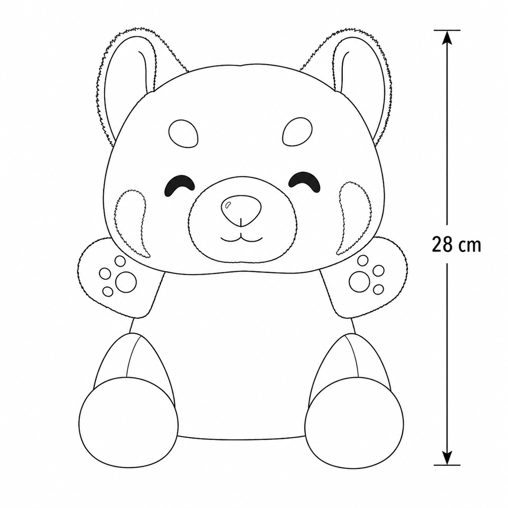 Panda Roux Peluche
