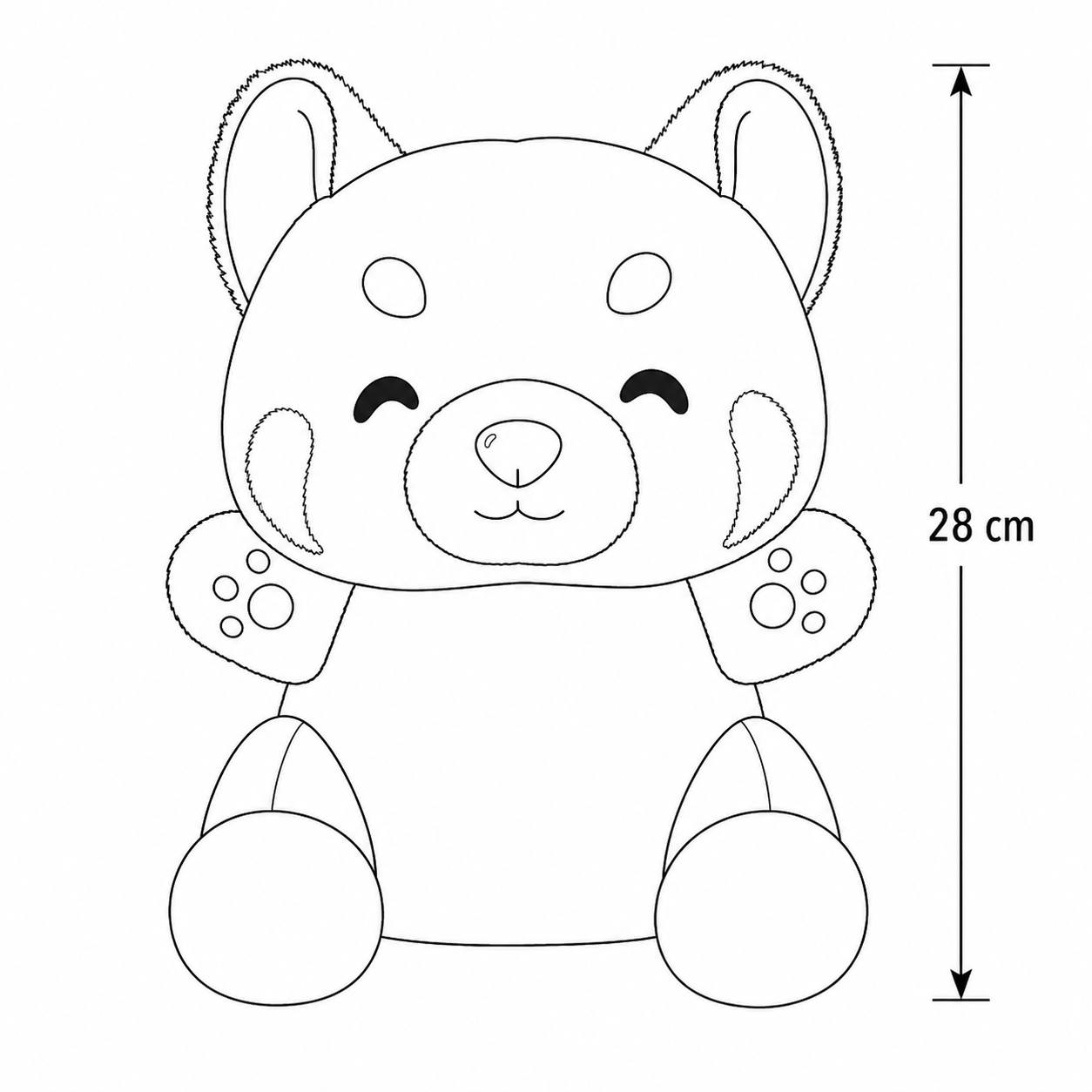 Panda Roux Peluche