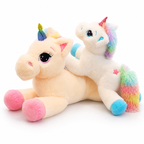 Peluche licorne arc-en-ciel