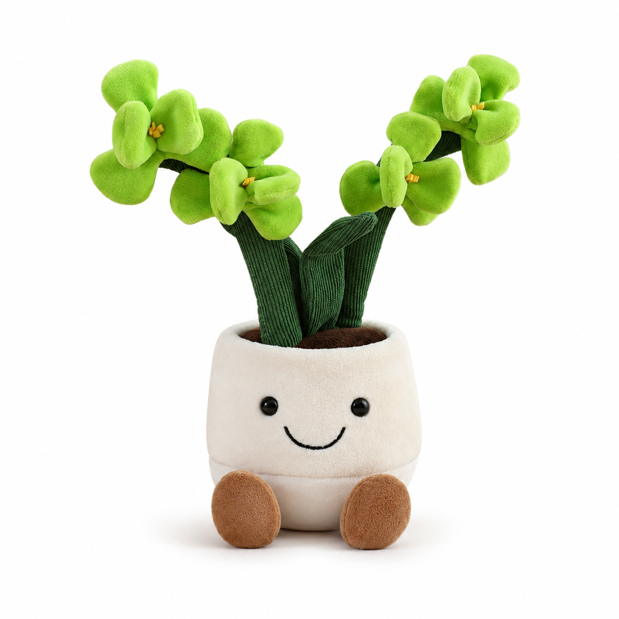 Peluche plante kawaii orchidée douce et colorée