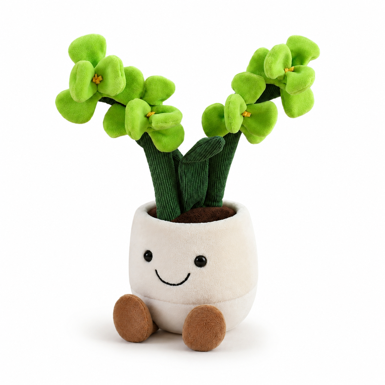 Peluche plante kawaii orchidée douce et colorée