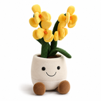 Peluche plante kawaii orchidée douce et colorée