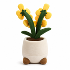 Peluche plante kawaii orchidée douce et colorée