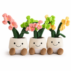 Peluche plante kawaii orchidée douce et colorée