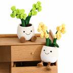 Peluche plante kawaii orchidée douce et colorée