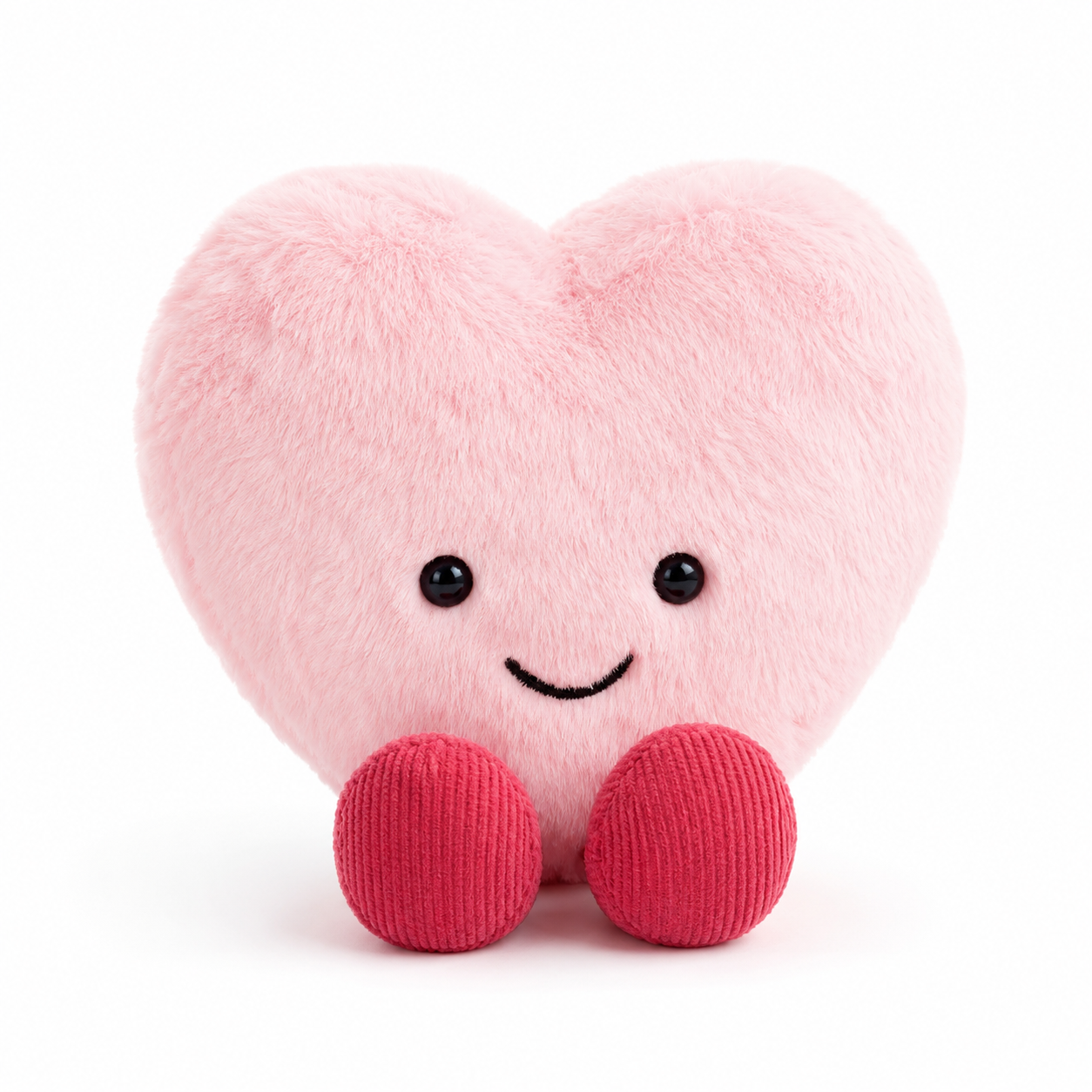Peluche Cœur rose Saint-Valentin
