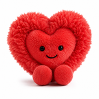 Peluche Cœur rose Saint-Valentin