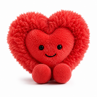 Peluche Cœur rose Saint-Valentin