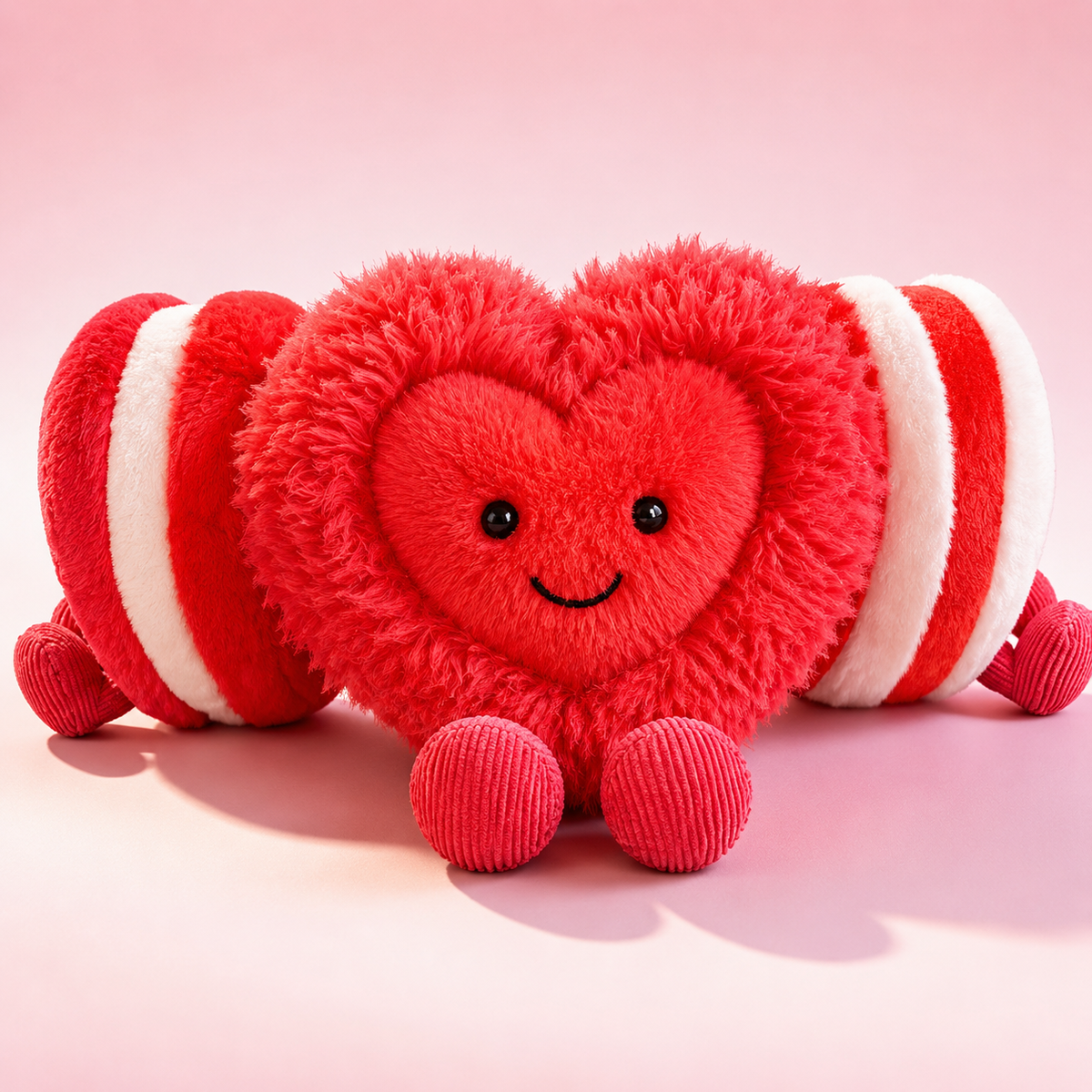 Peluche Cœur rose Saint-Valentin