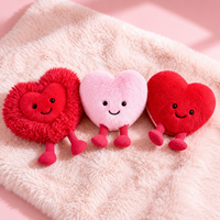 Peluche Cœur rose Saint-Valentin