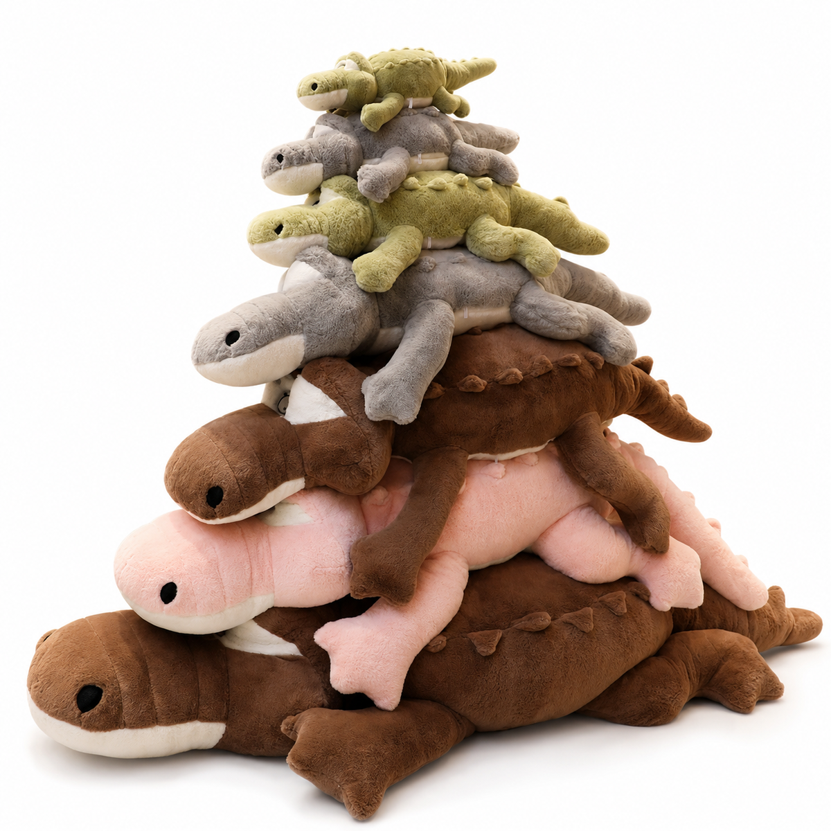 Peluche géante crocodile