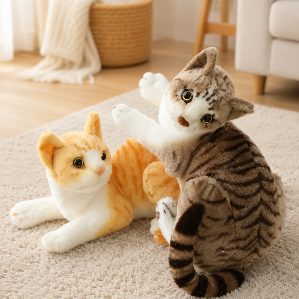 Peluche Chat Réaliste