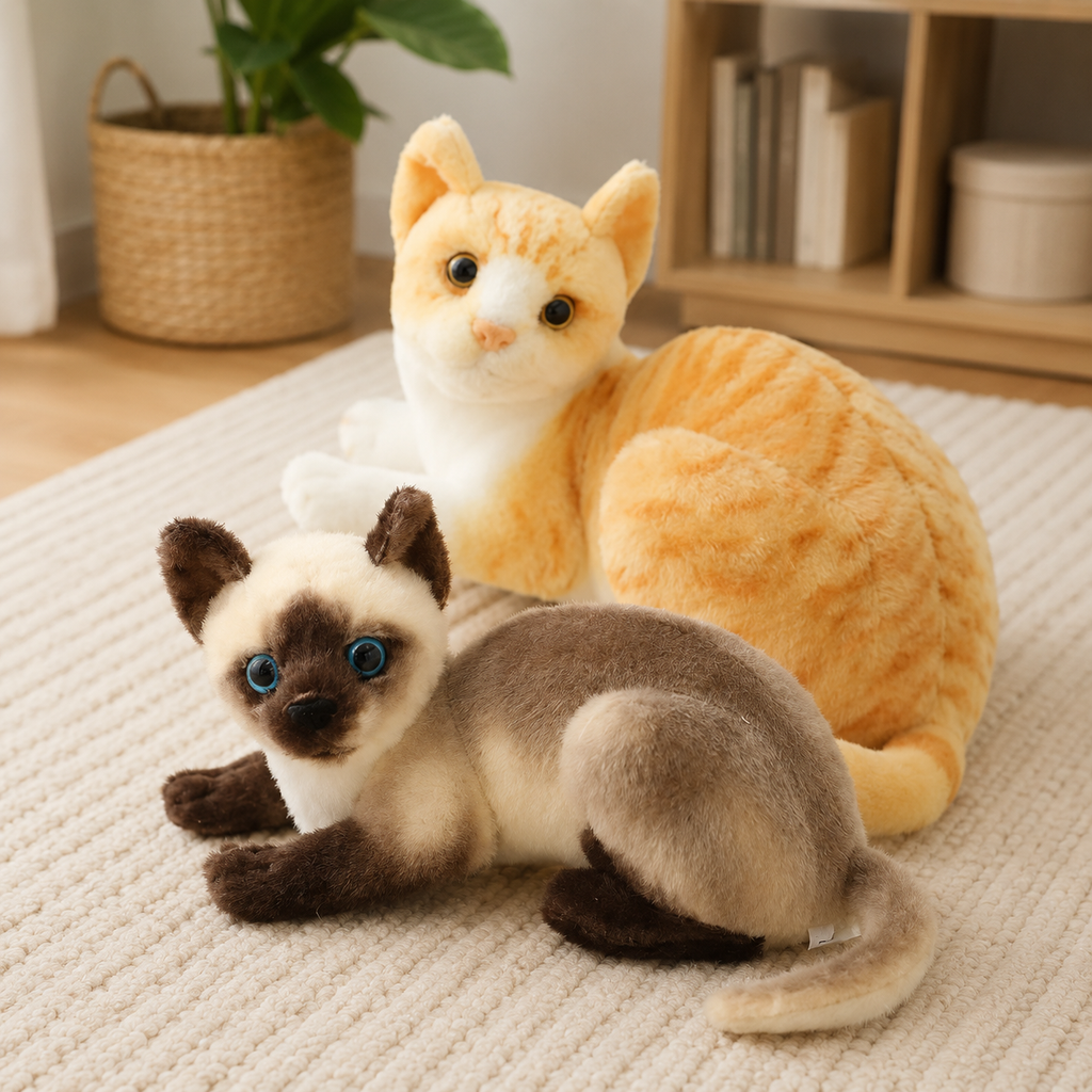 Peluche Chat Réaliste
