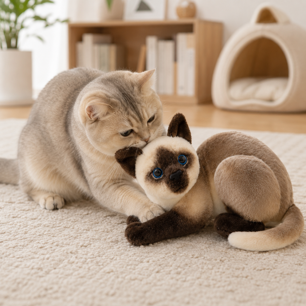 Peluche Chat Réaliste