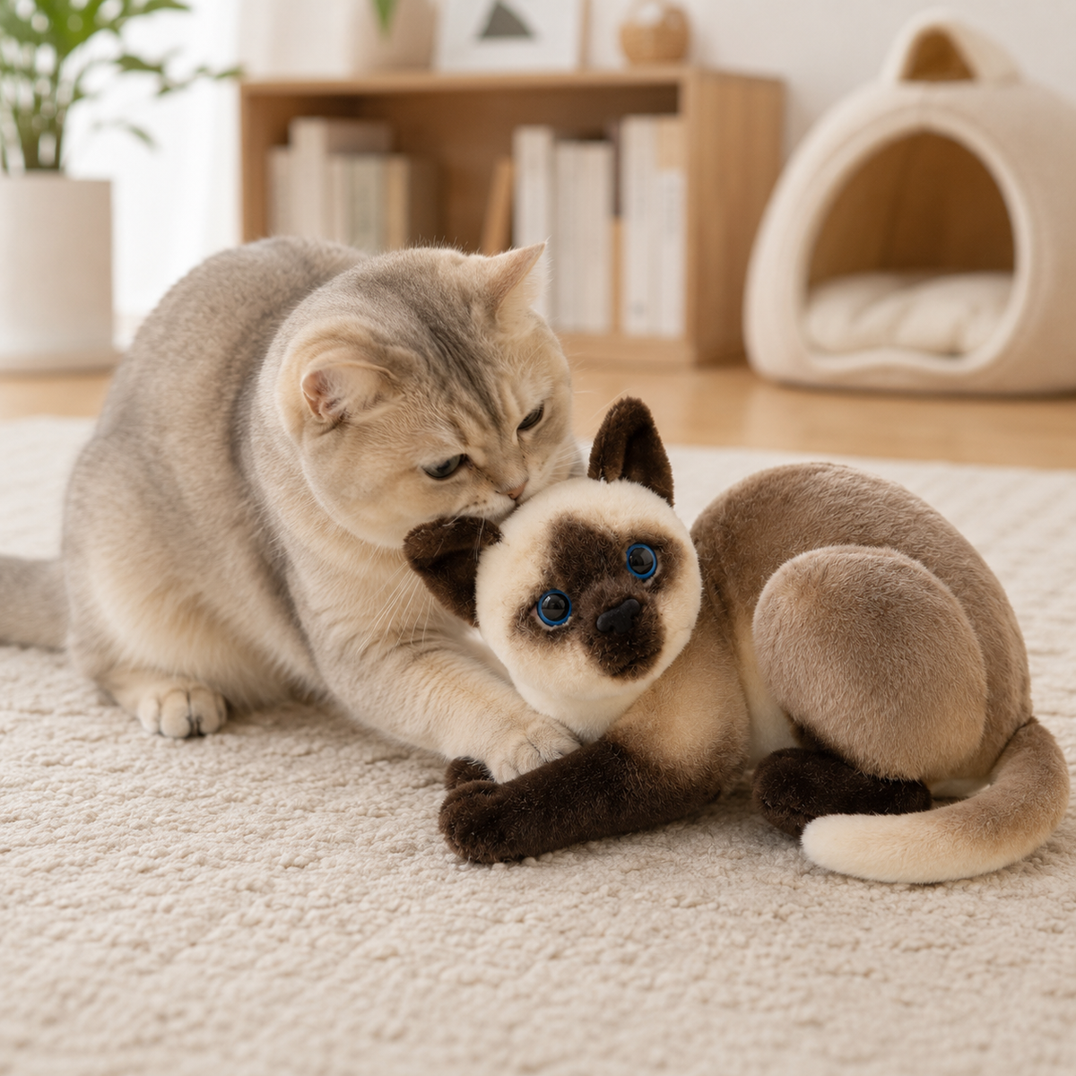 Peluche Chat Réaliste