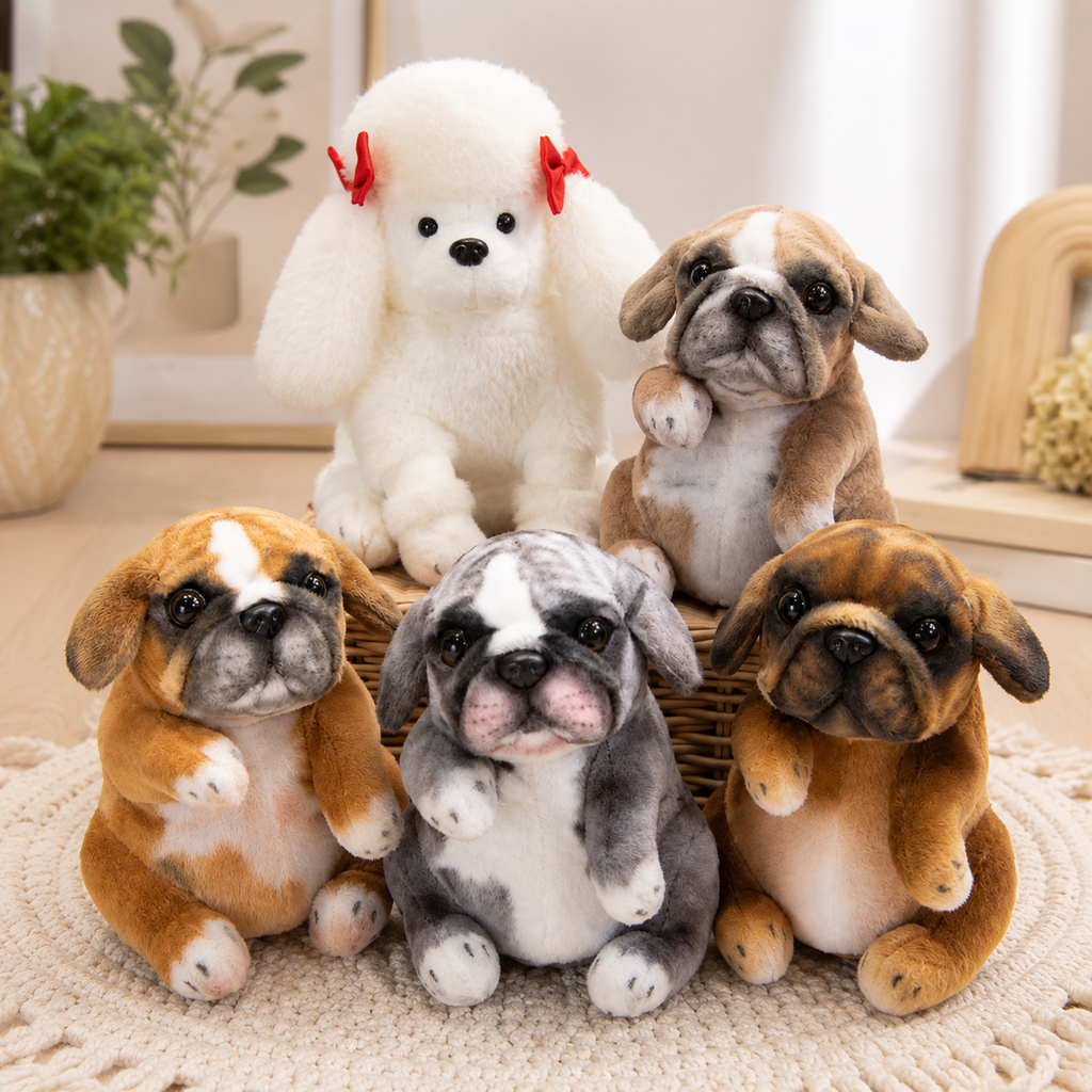 Peluche Chien Réaliste