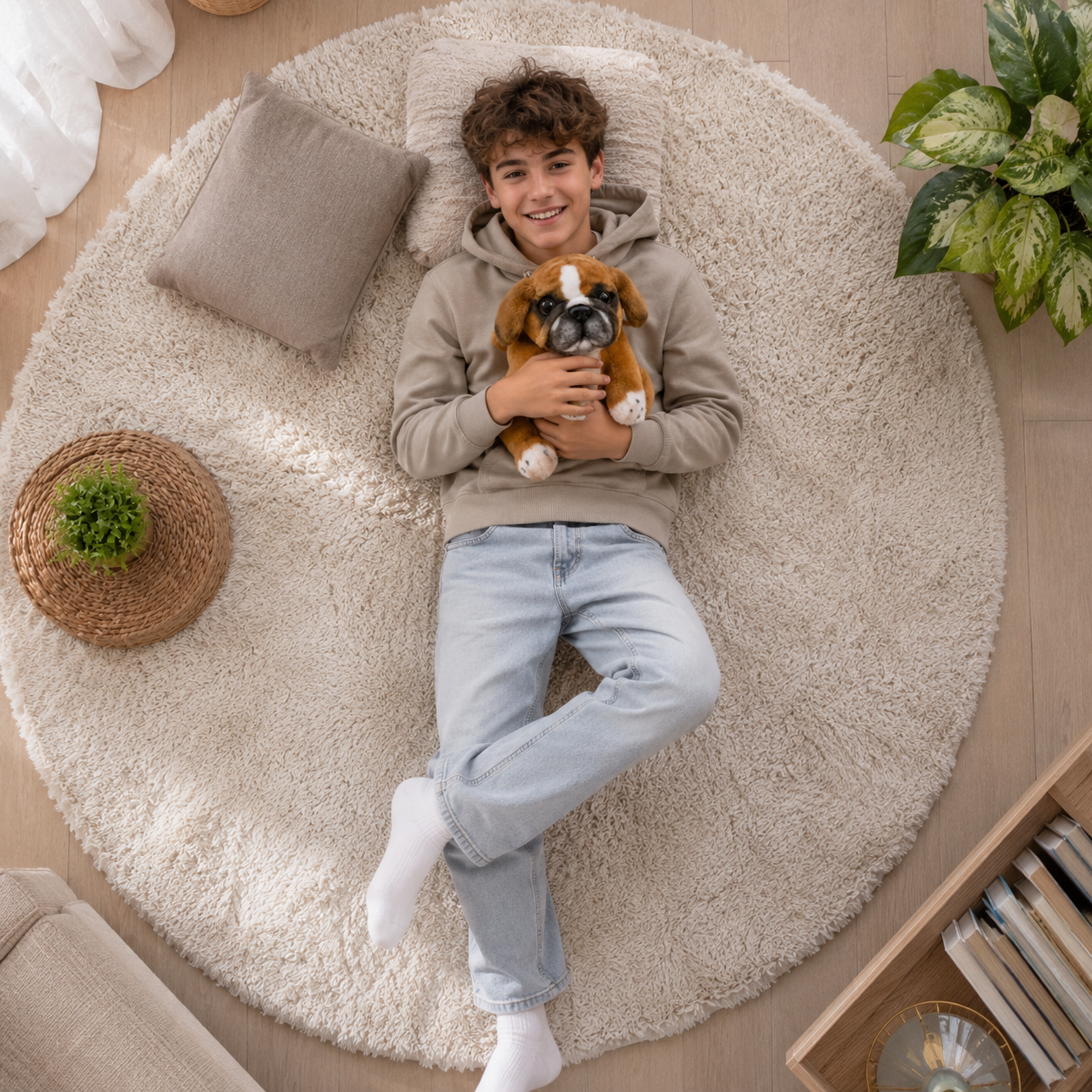 Peluche Chien Réaliste