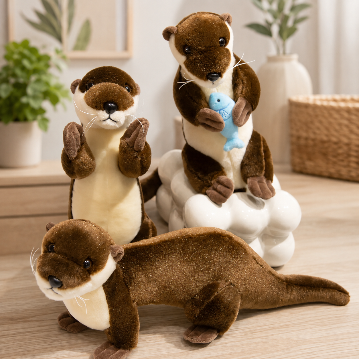 Peluche Loutre Réaliste